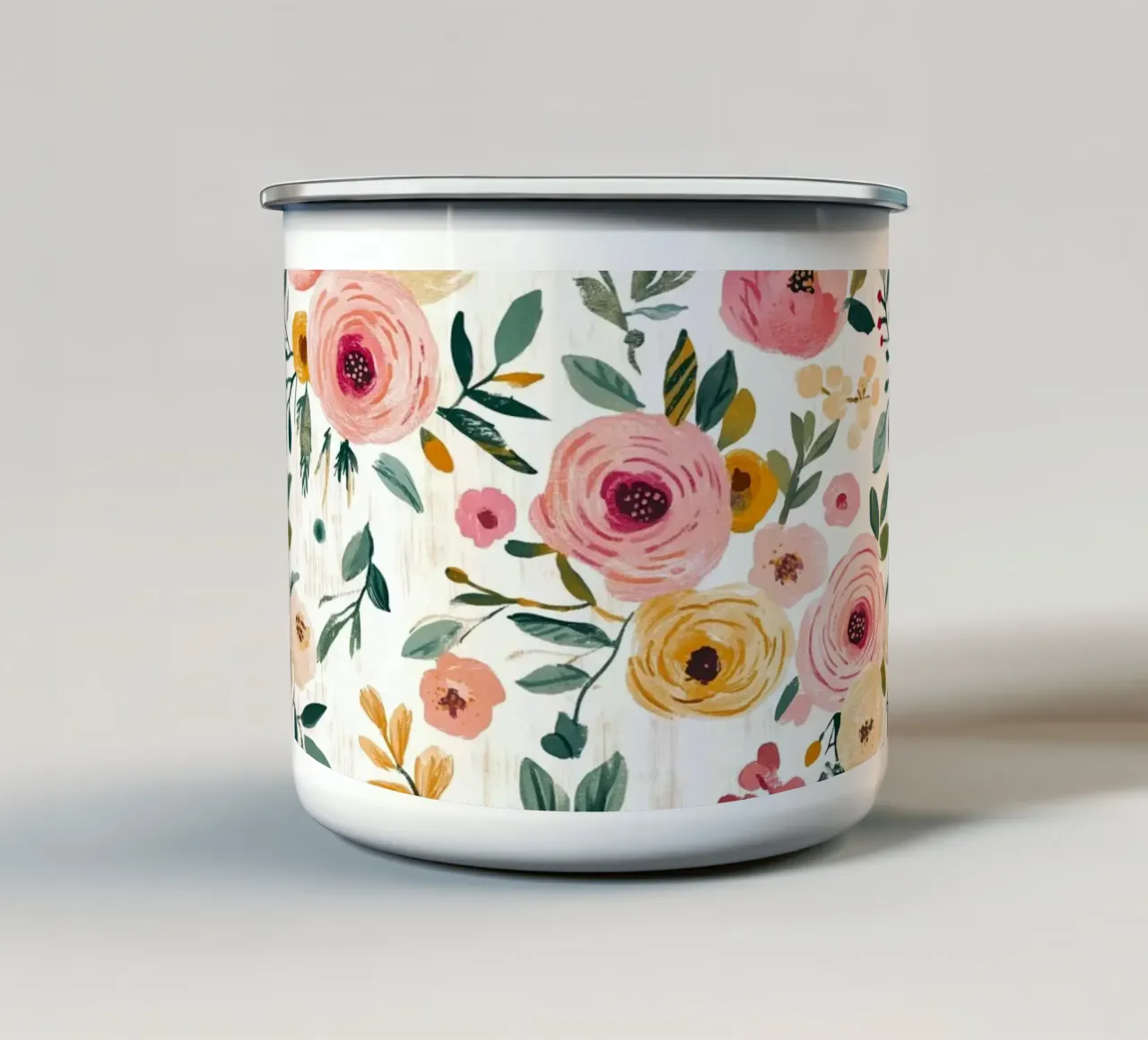 Cute Spring Florals tazza in smalto da Sunflower Soul Studio