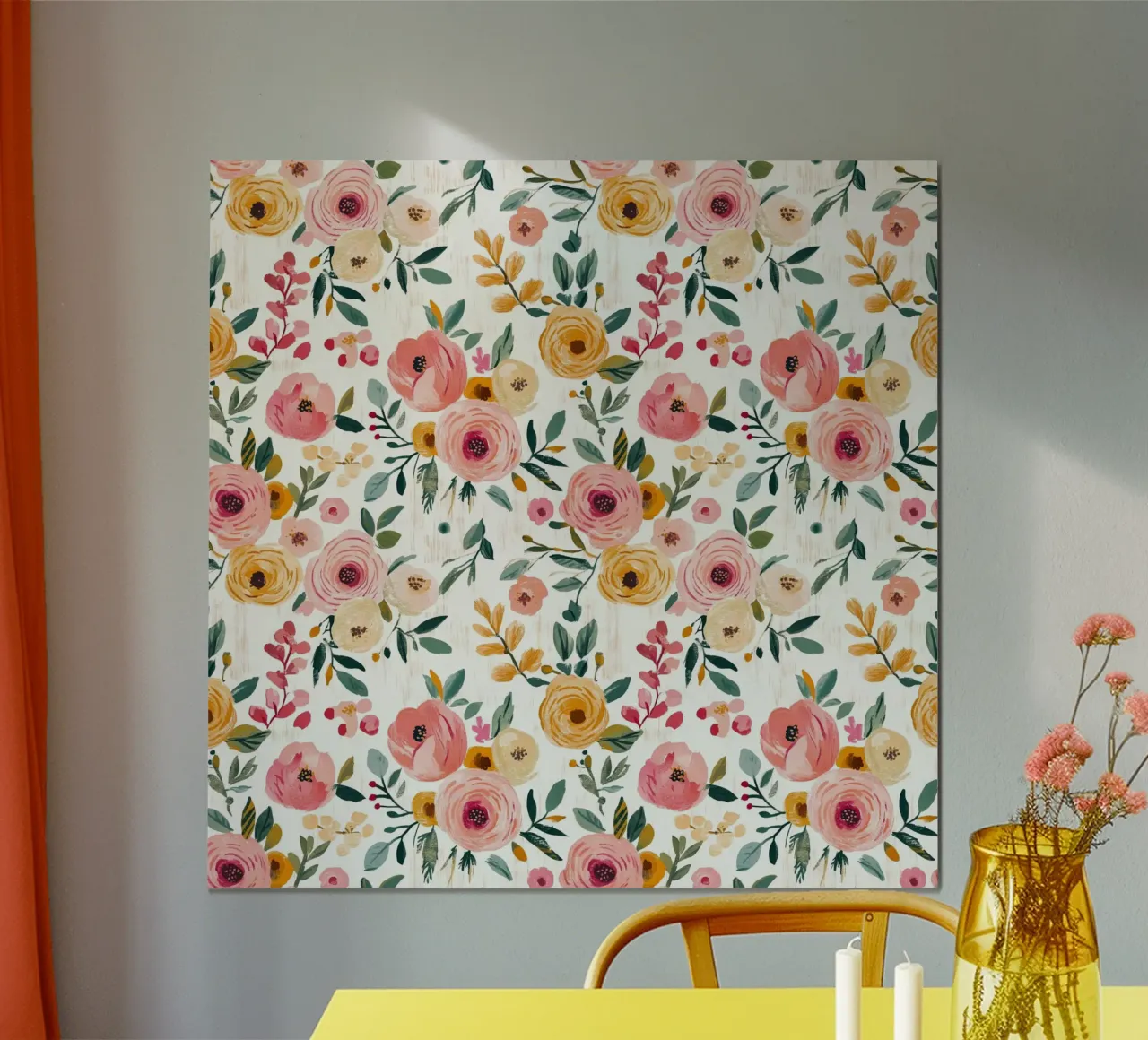 Cute Spring Florals poster con telaio in plastica da Sunflower Soul Studio