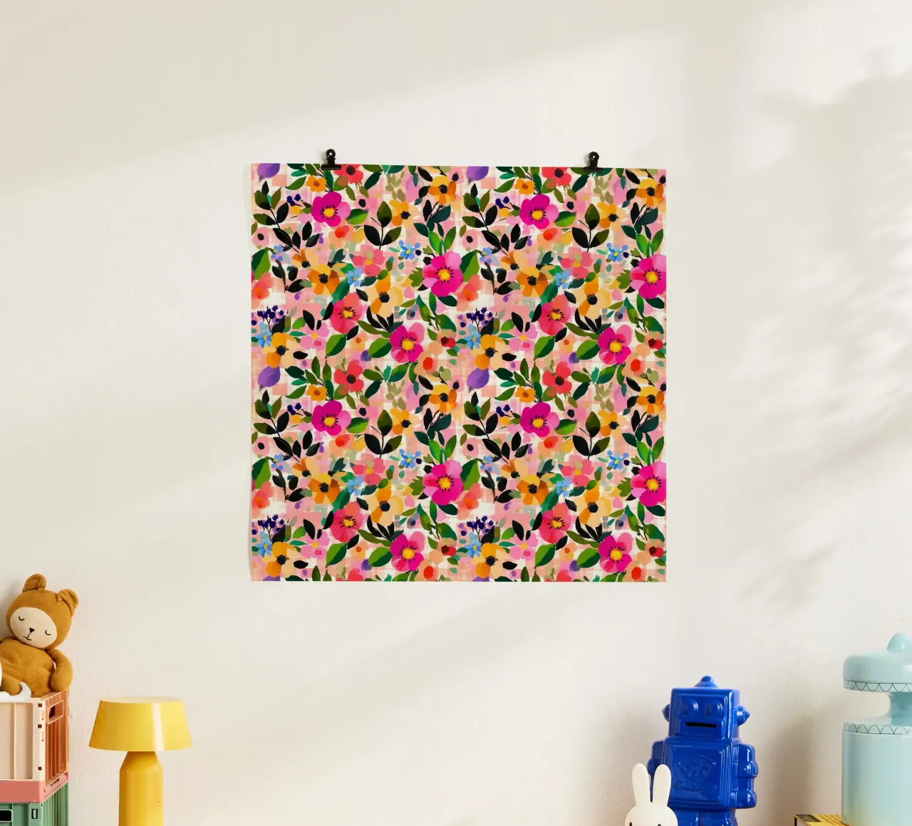 Vivid Florals poster con telaio in plastica da Sunflower Soul Studio