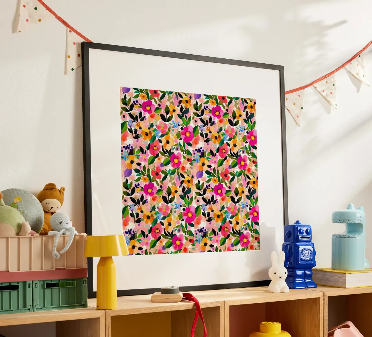 Vivid Florals poster con telaio in plastica da Sunflower Soul Studio