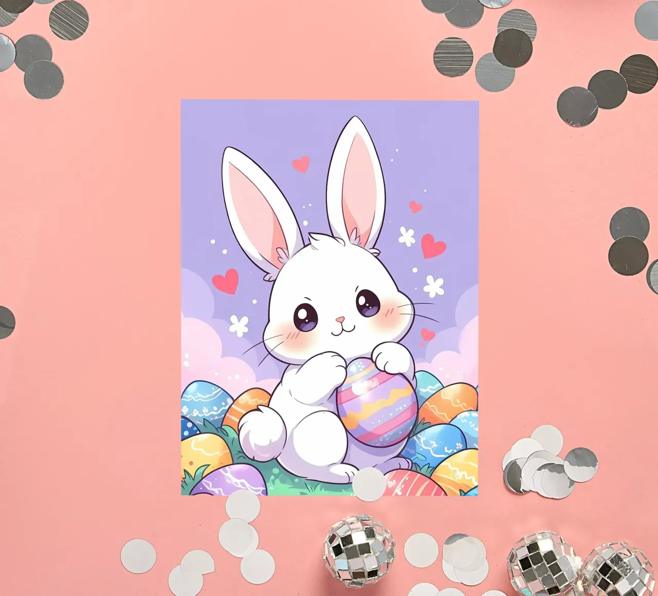 Little Rabbit Easter Egg sticker by LM2Kone
