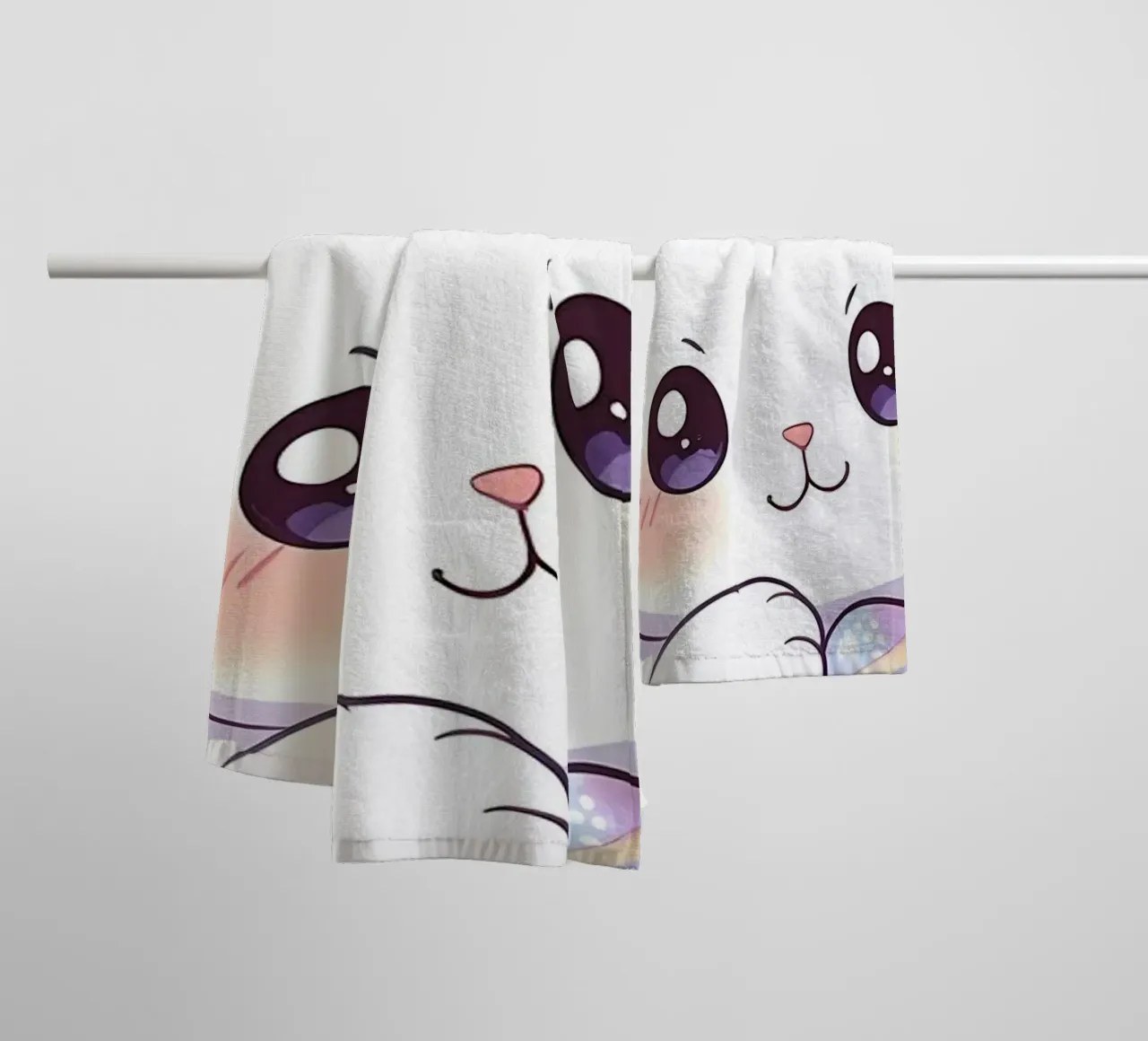 Little Rabbit Easter Egg towel by LM2Kone