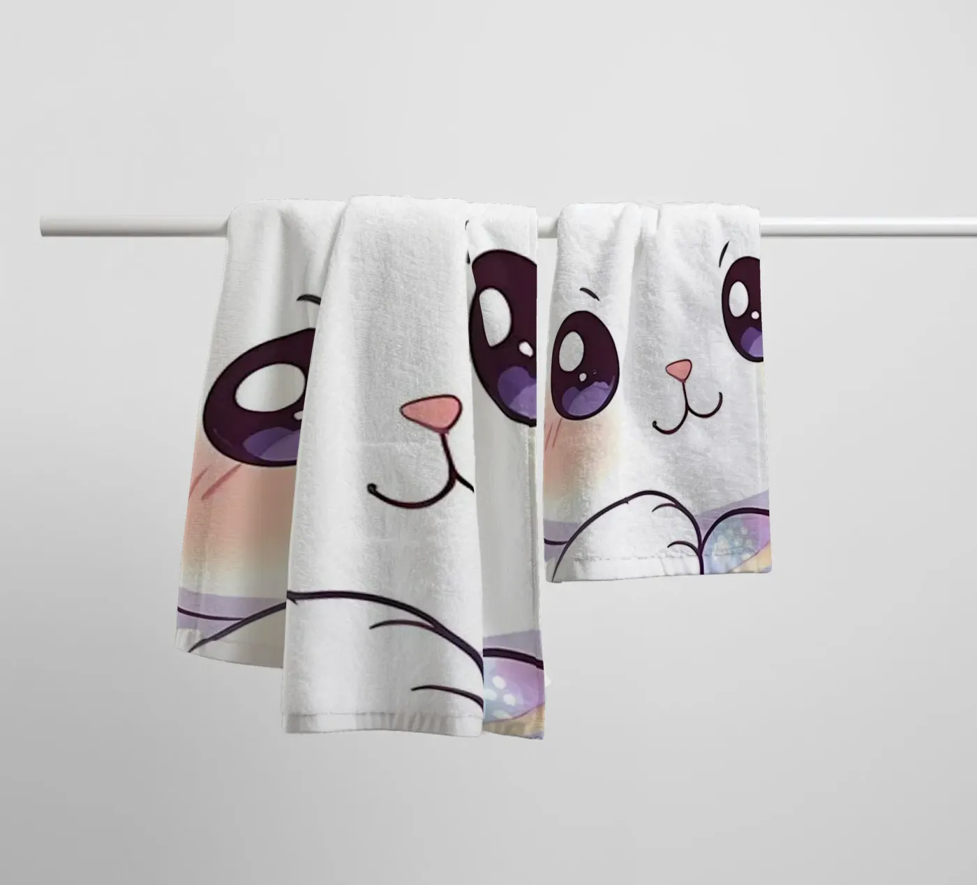 Little Rabbit Easter Egg towel by LM2Kone