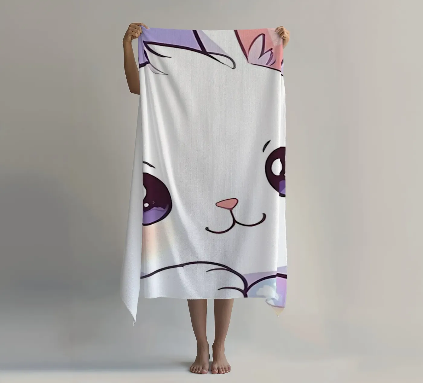 Little Rabbit Easter Egg beach towel by LM2Kone