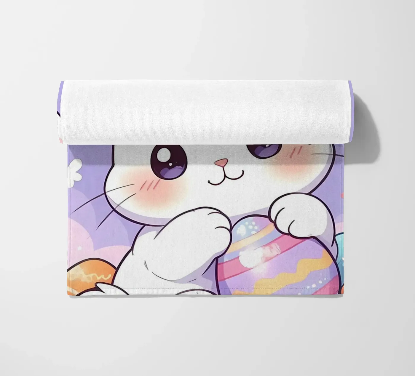 Little Rabbit Easter Egg beach towel by LM2Kone
