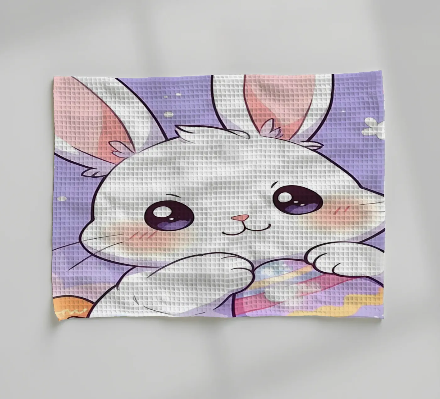 Little Rabbit Easter Egg tea towel by LM2Kone