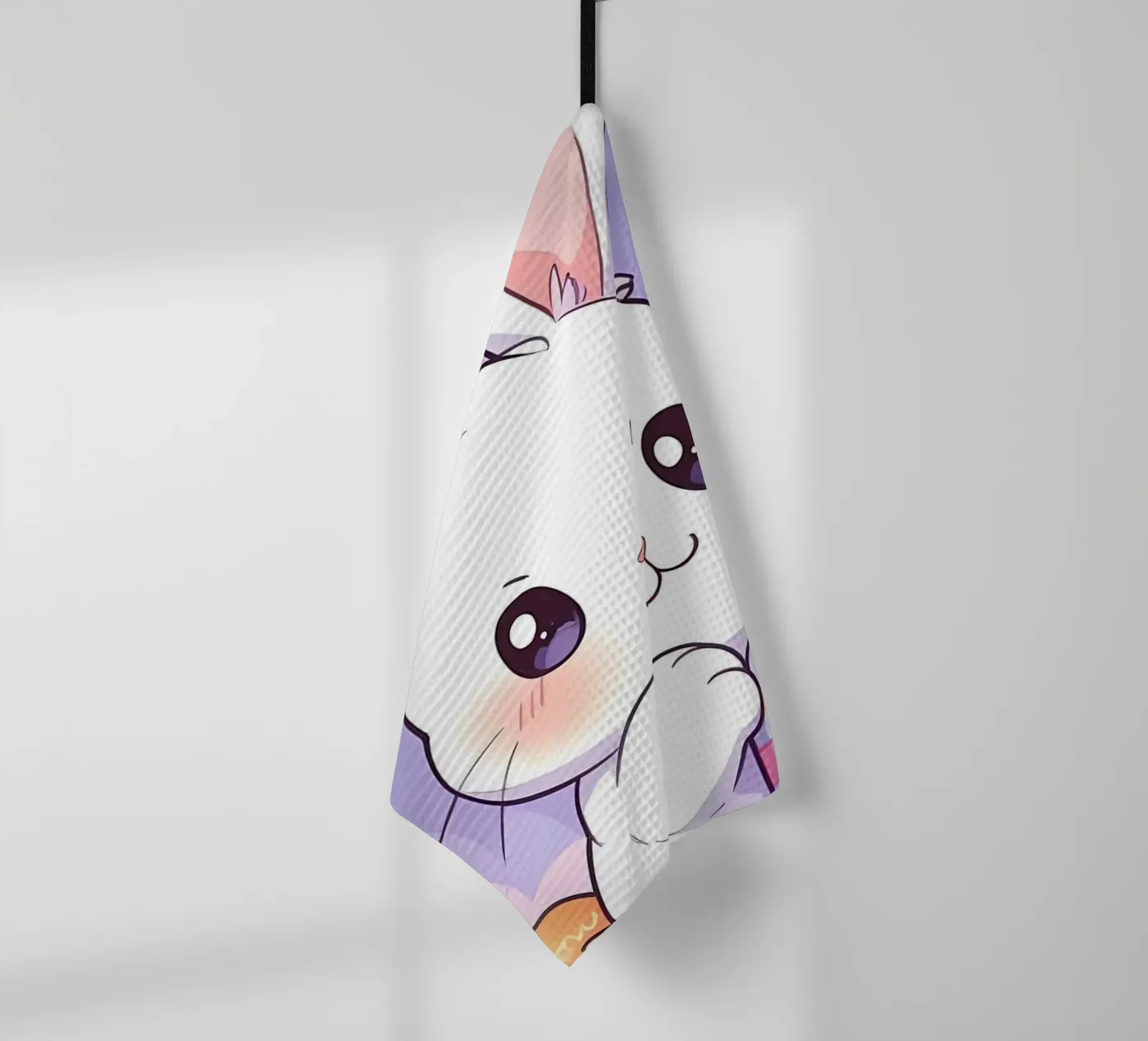 Little Rabbit Easter Egg tea towel by LM2Kone