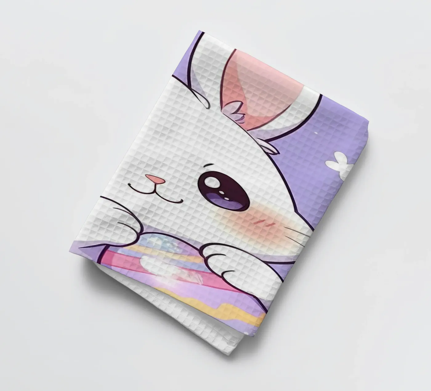 Little Rabbit Easter Egg tea towel by LM2Kone
