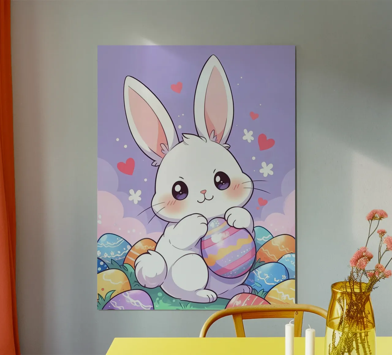 Kleiner Hase Osterei Poster von LM2Kone