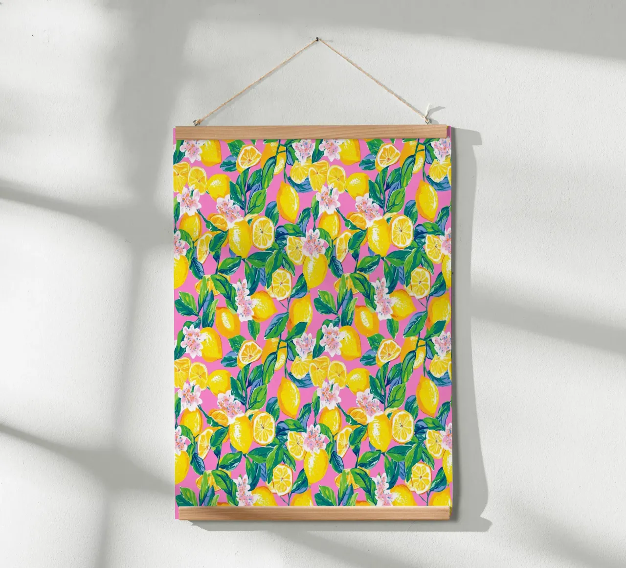 Vivid Lemons poster con telaio in legno da Sunflower Soul Studio