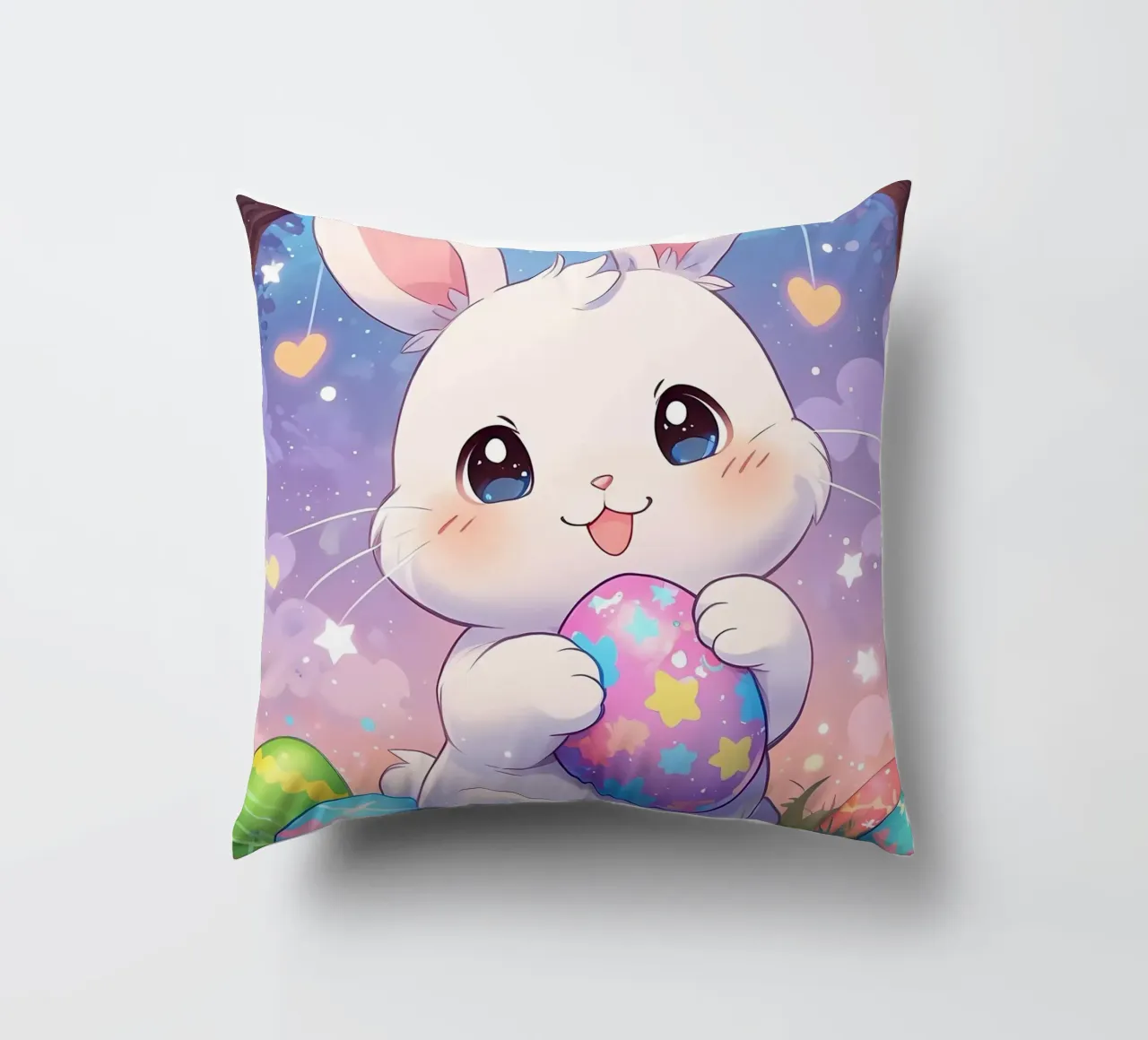 Simpatico uovo di Pasqua Fantasy Rabbit cuscino da LM2KONE