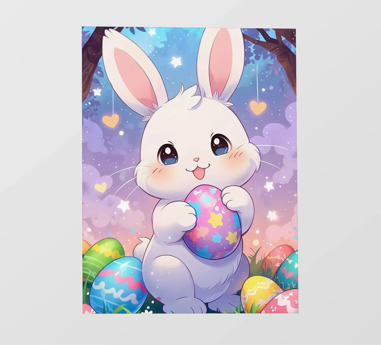 Cute Fantasy Rabbit Easter egg photo wallpaper by LM2KONE