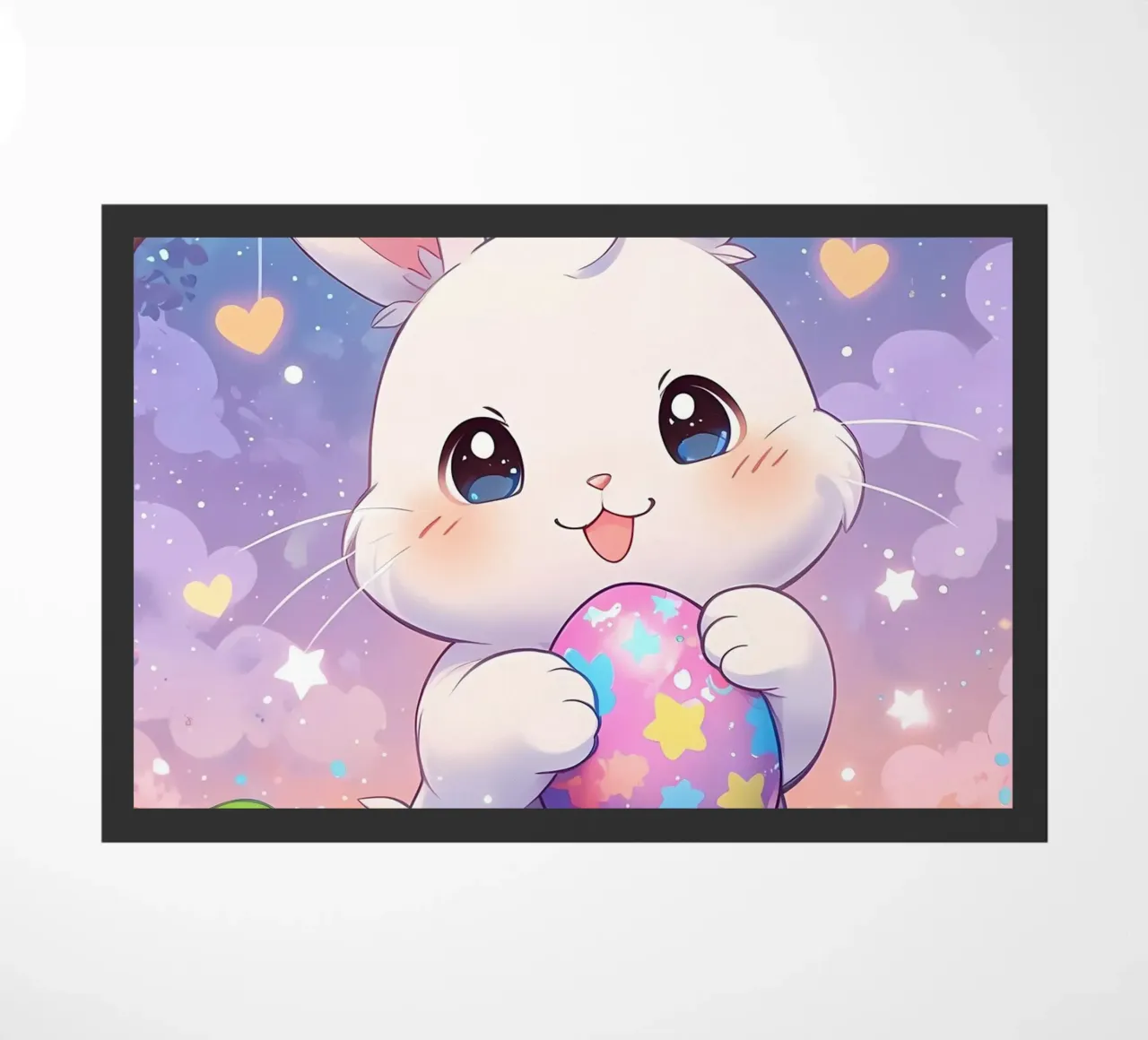 Simpatico uovo di Pasqua Fantasy Rabbit zerbino da LM2KONE