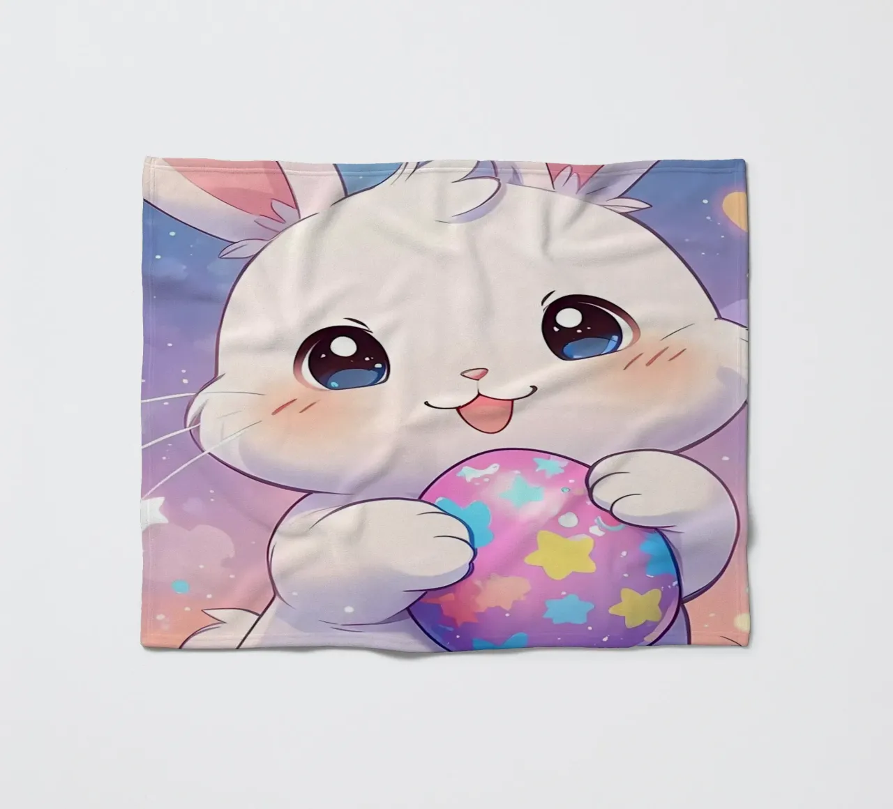 Schattig Fantasie Konijn Paasei fleecedeken van LM2KONE