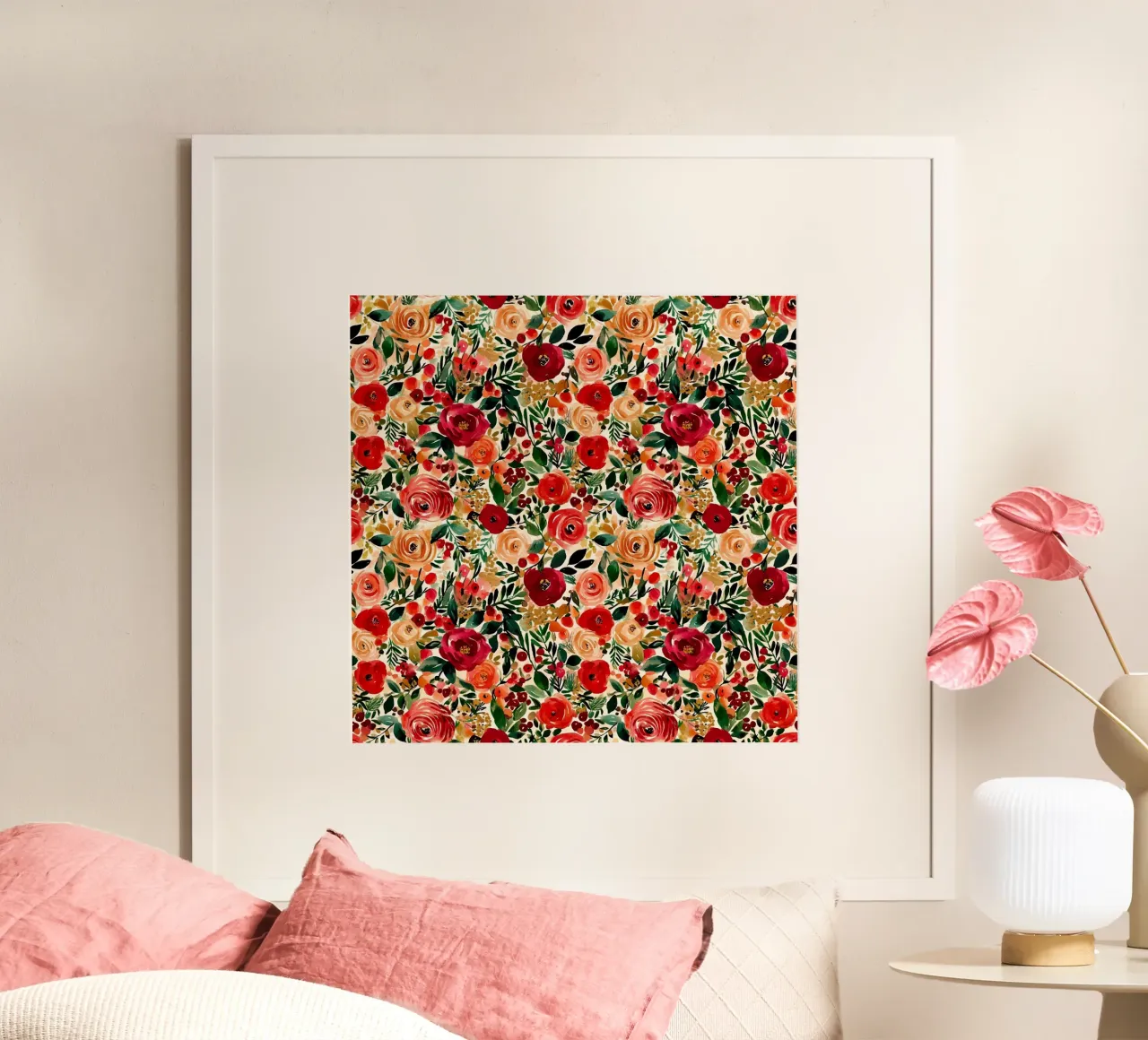 Romantic Florals poster da Sunflower Soul Studio