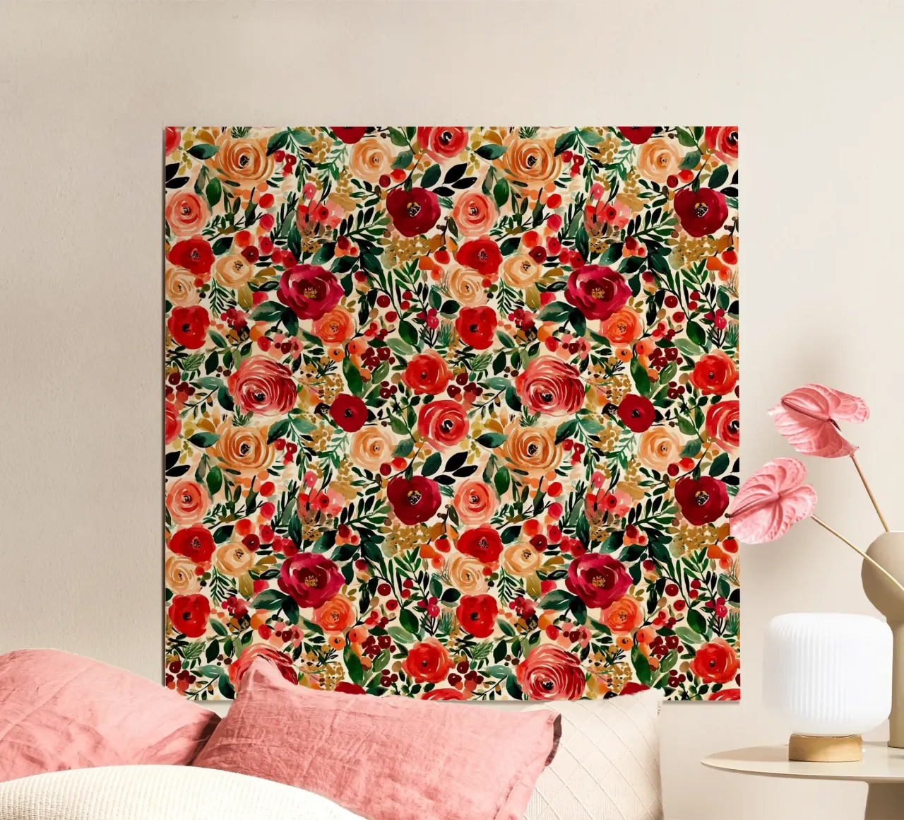 Romantic Florals poster da Sunflower Soul Studio