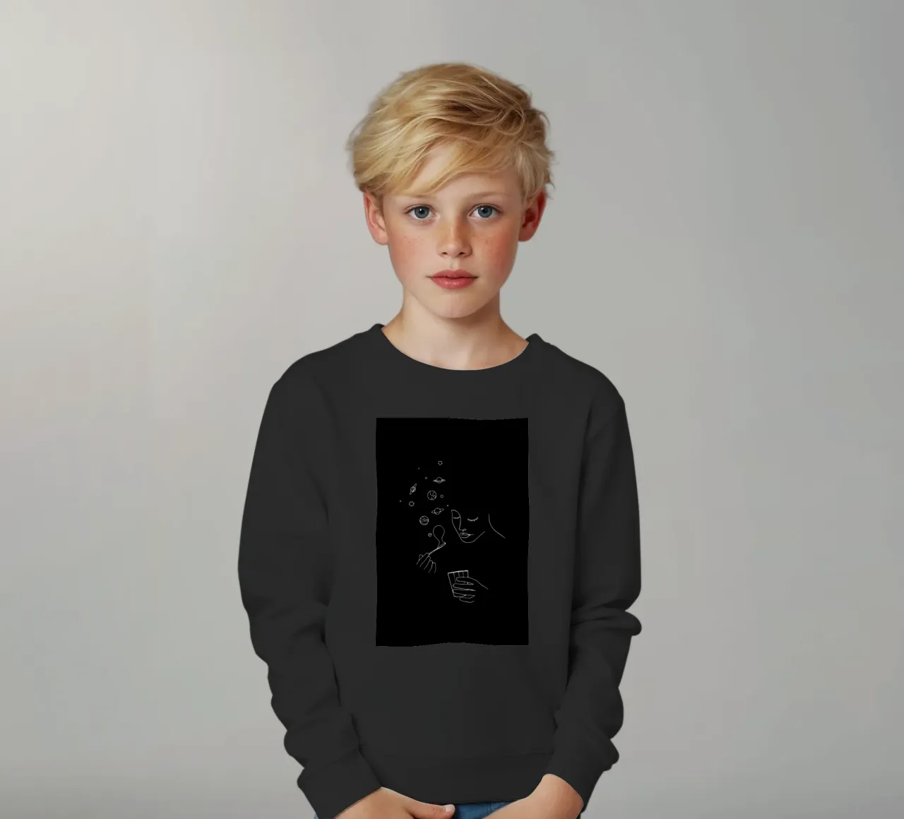 Playing With Bubbles felpa bambino da Ninhol