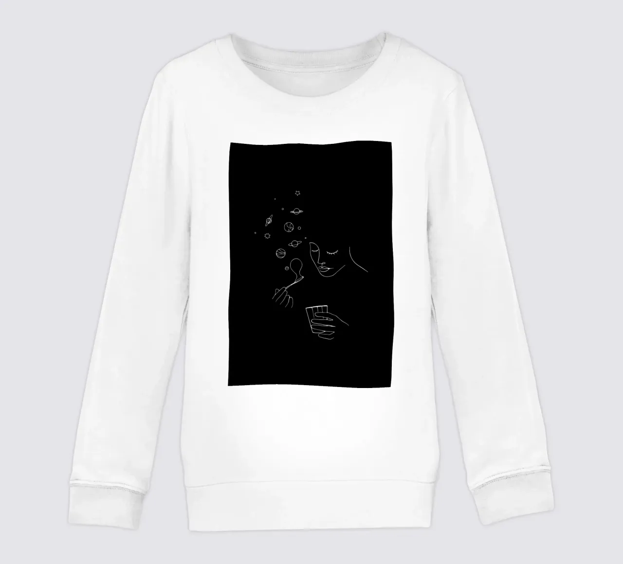 Playing With Bubbles kids sweatshirt by Ninhol