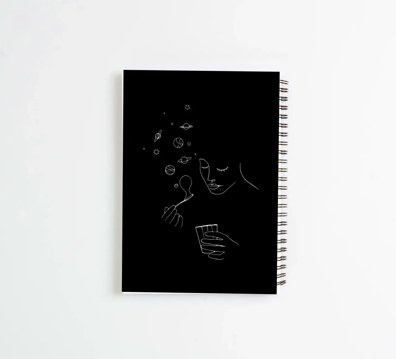 Playing With Bubbles spiral notebook by Ninhol