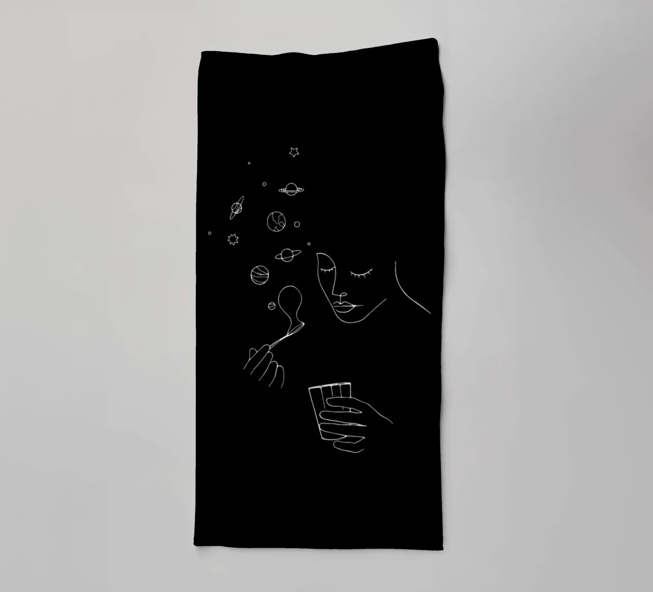 Playing With Bubbles towel by Ninhol