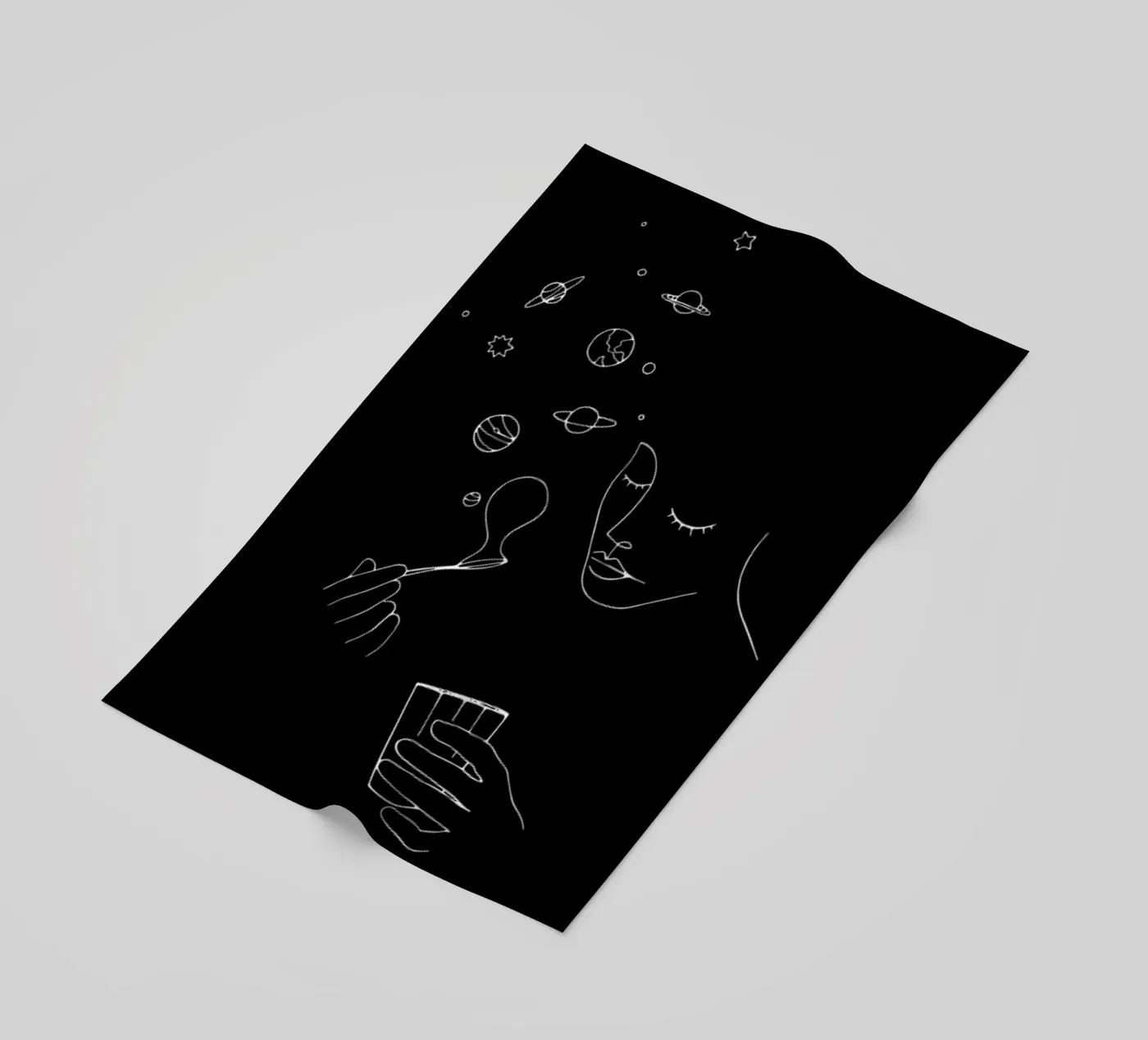 Playing With Bubbles beach towel by Ninhol