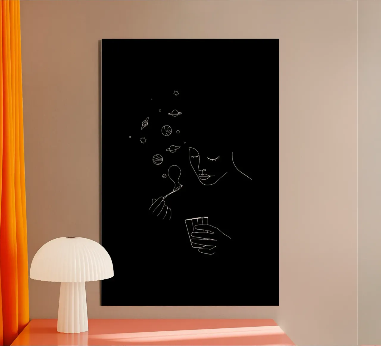 Playing With Bubbles alu-dibond by Ninhol