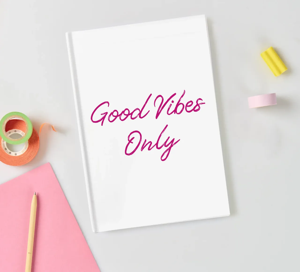 Good Vibes Only notebook by Happy 😃 Art 🎨 by Christine Schnoell