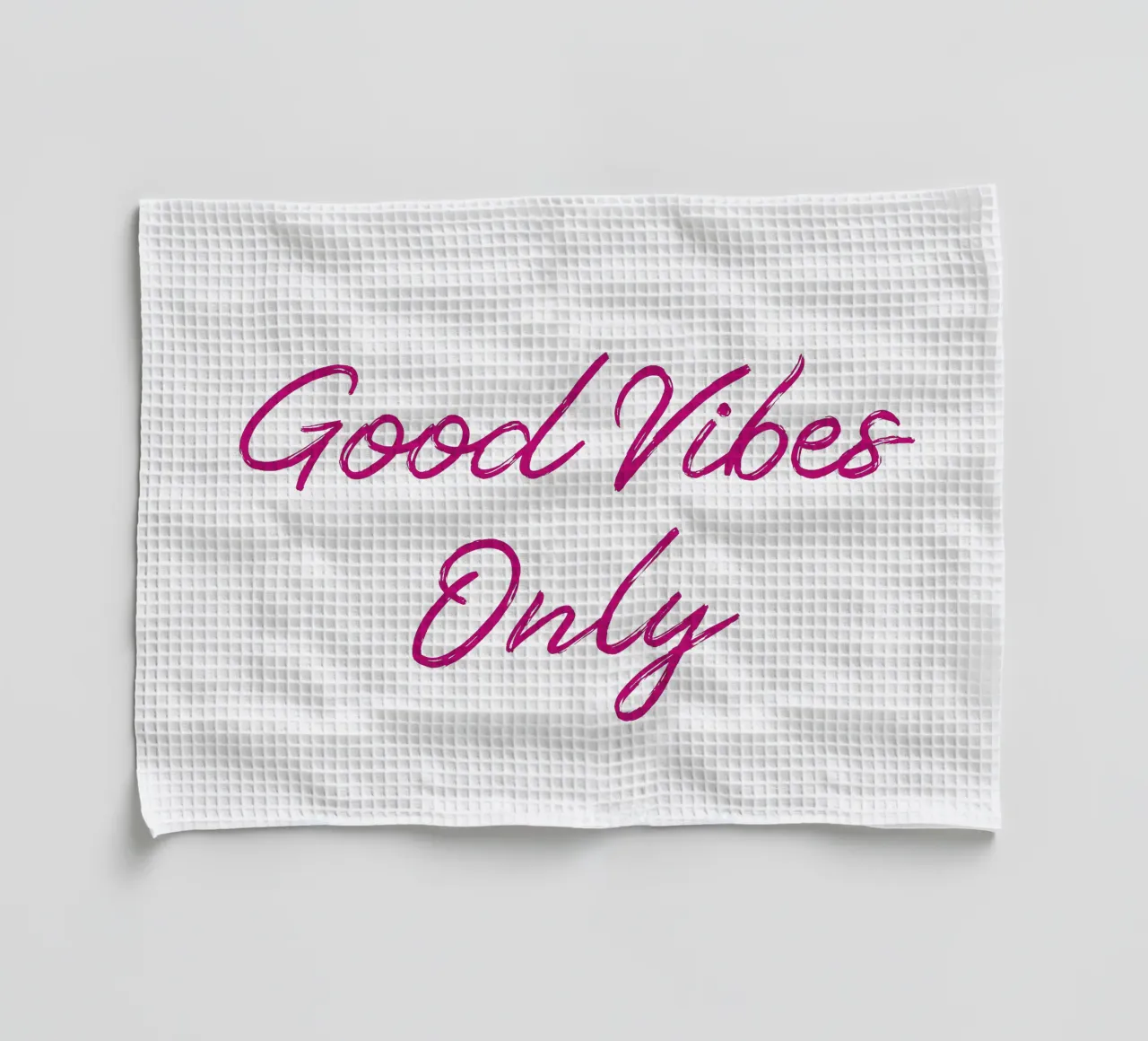 Good Vibes Only canovaccio da cucina da Happy 😃 Art 🎨 by Christine Schnoell