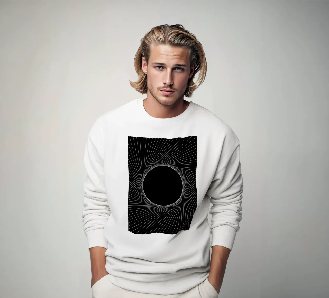 Grafische Eclipse Sweatshirt von Katja Stehle Design