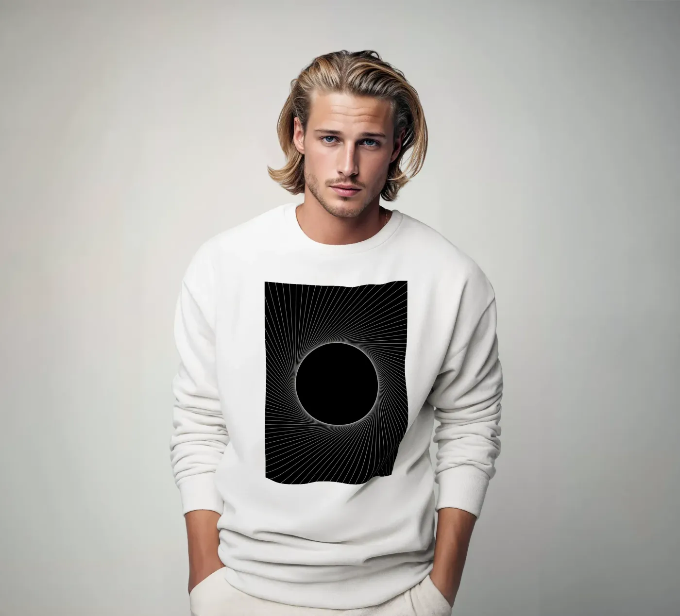 Grafische Verduistering sweatshirt van Katja Stehle Design