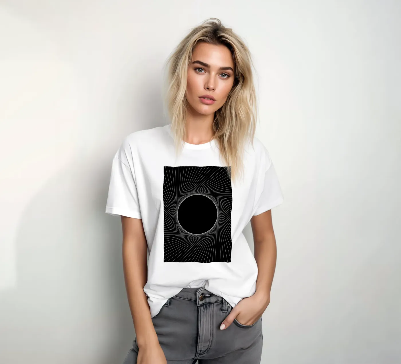 Graphical Eclipse t-shirt van Katja Stehle Design
