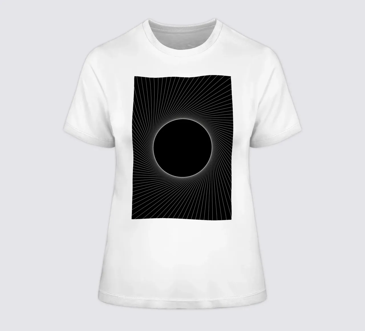 Graphical Eclipse women's fitted t-shirt by Katja Stehle Design