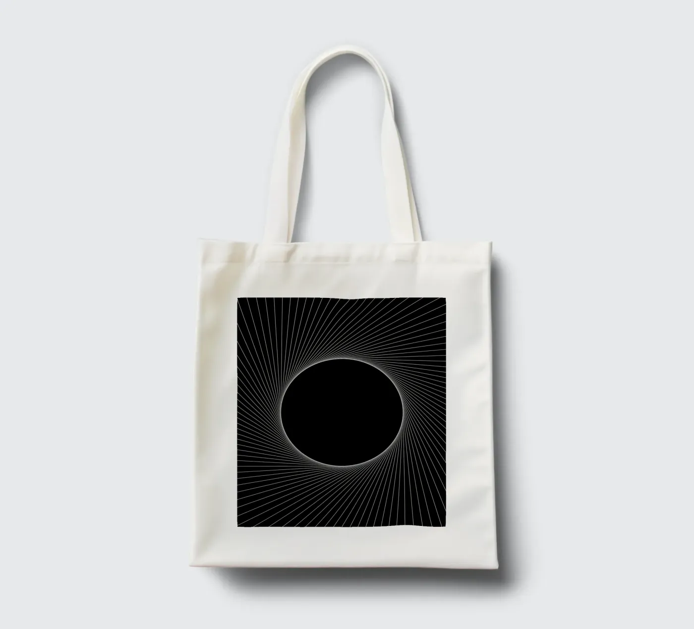 Graphical Eclipse tote bag by Katja Stehle Design
