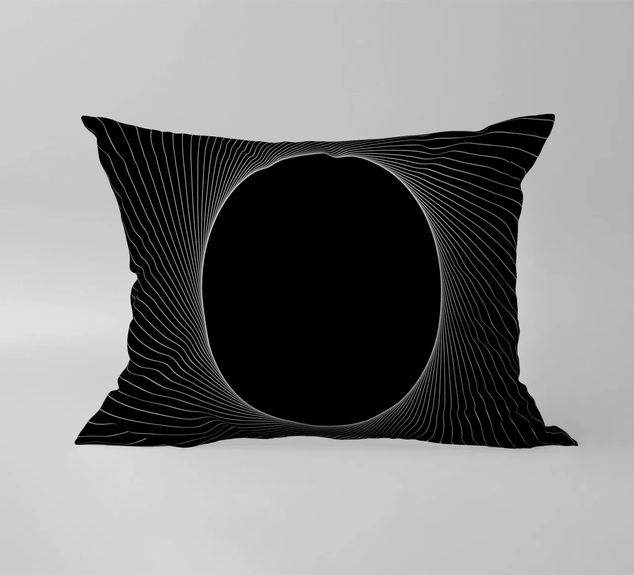 Graphical Eclipse decorative cushion by Katja Stehle Design