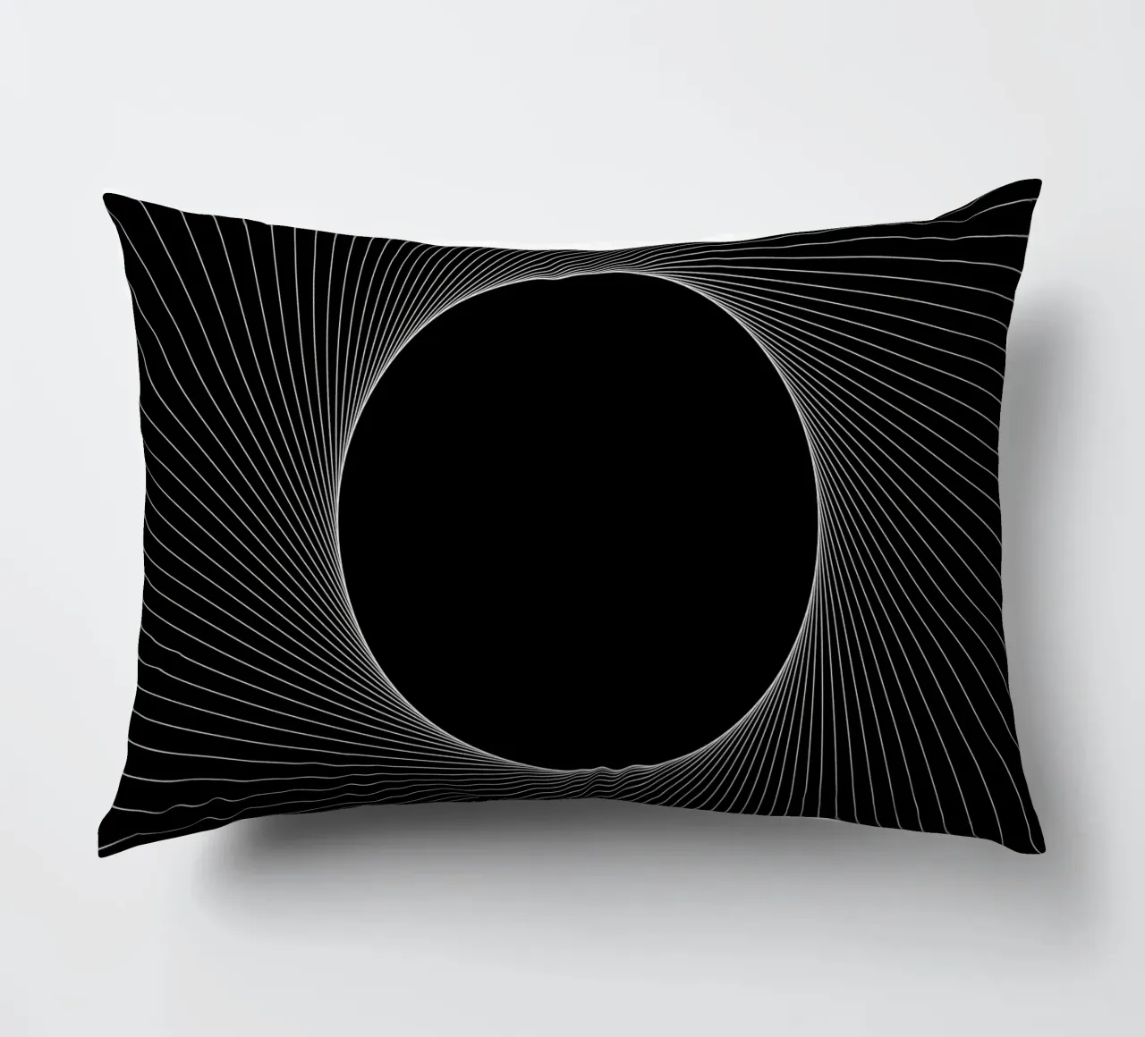 Graphical Eclipse decorative cushion by Katja Stehle Design