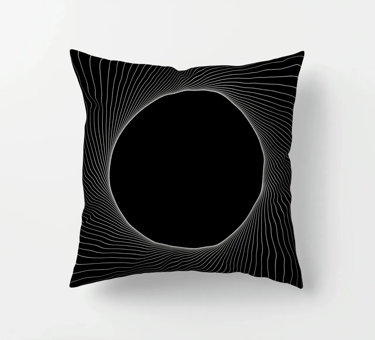 Graphical Eclipse decorative cushion by Katja Stehle Design