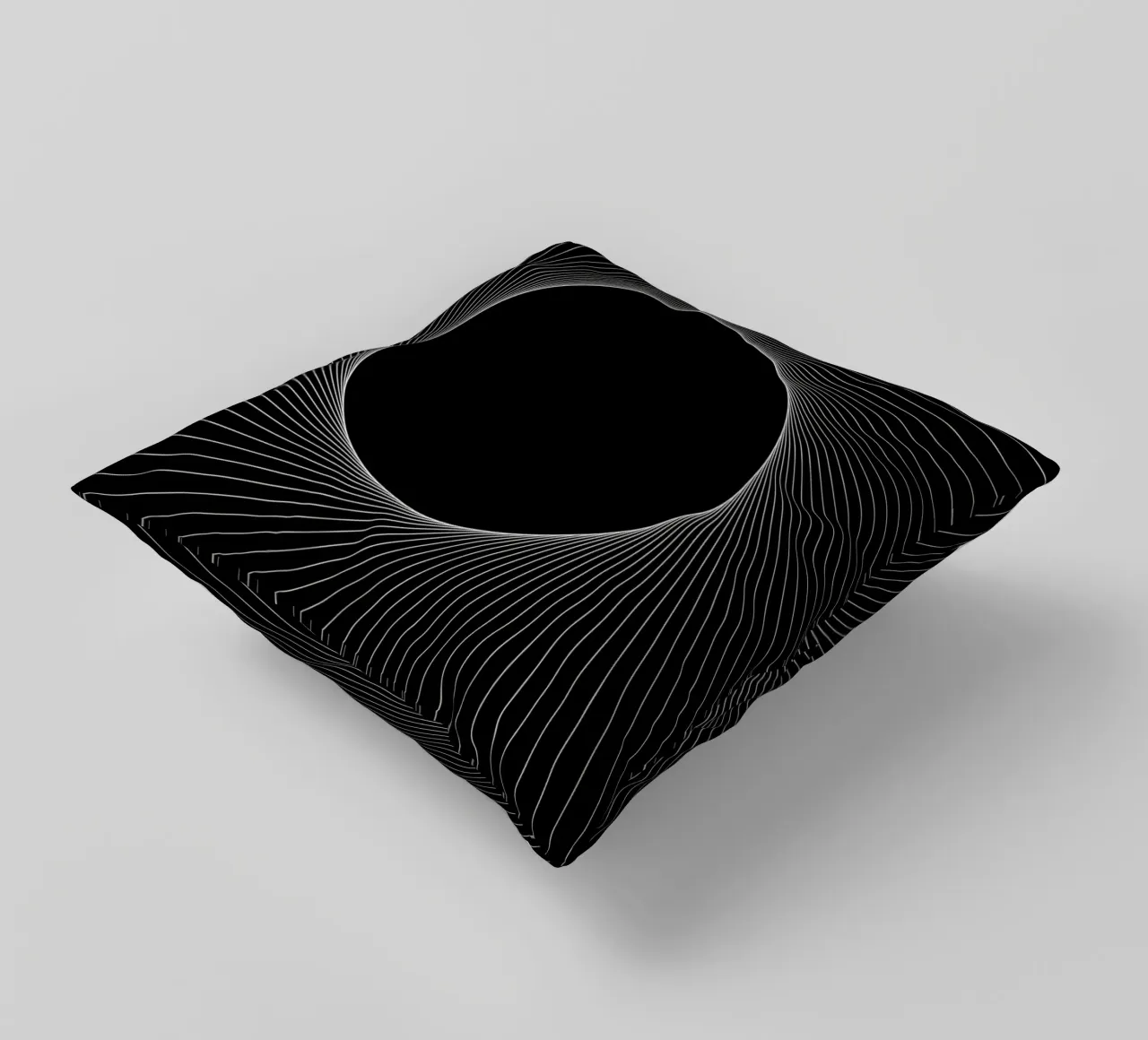 Graphical Eclipse decorative cushion by Katja Stehle Design