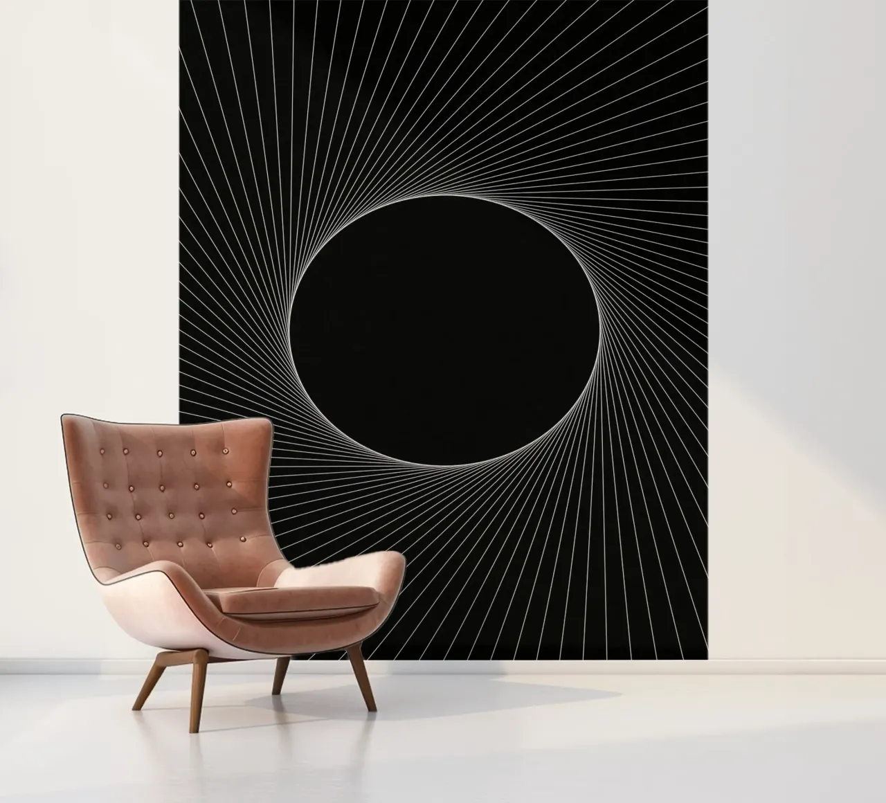 Graphical Eclipse photo wallpaper by Katja Stehle Design