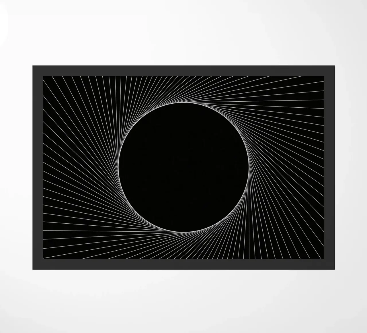 Grafische Eclipse Fußmatte von Katja Stehle Design