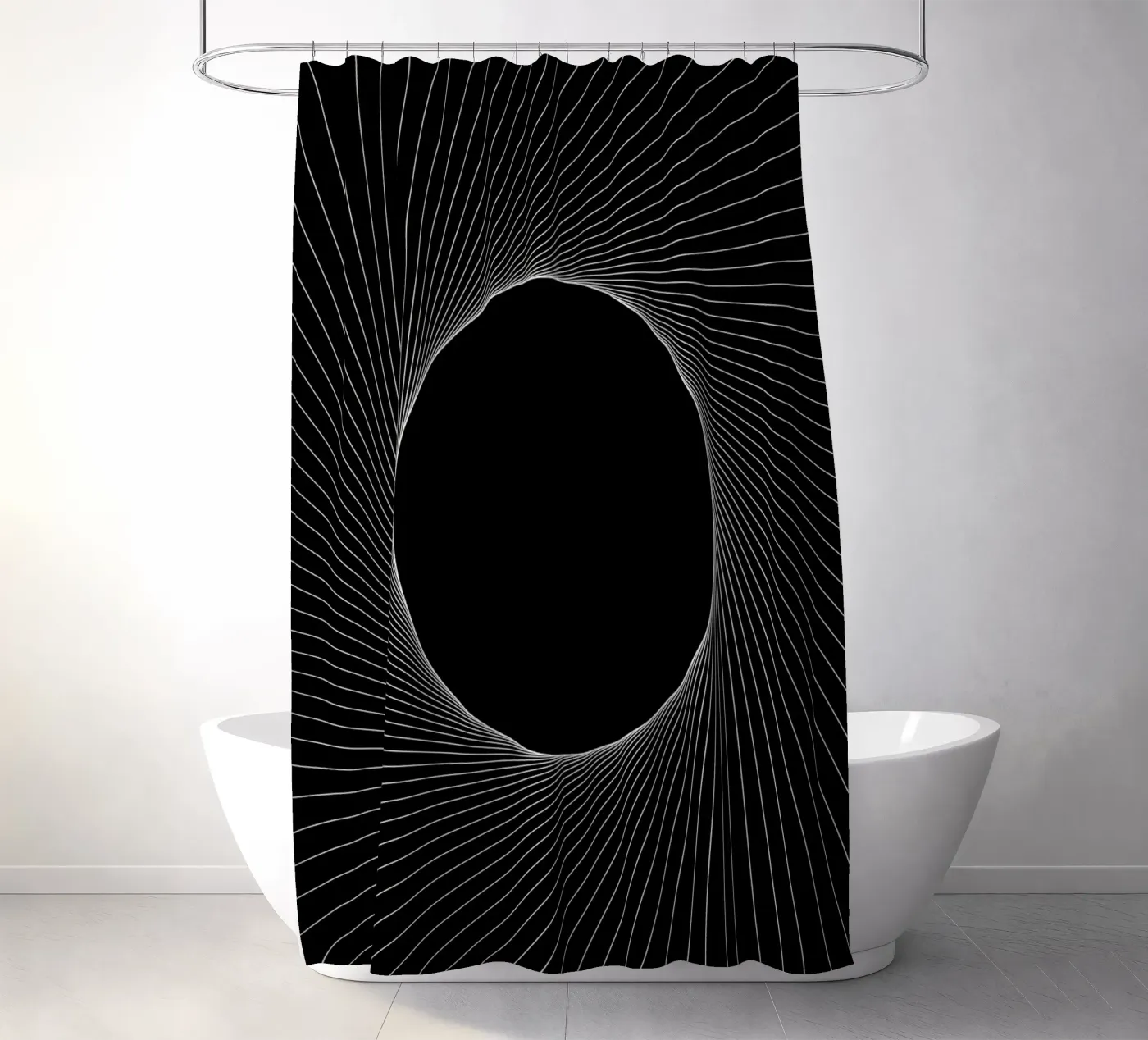 Graphical Eclipse douchegordijn van Katja Stehle Design