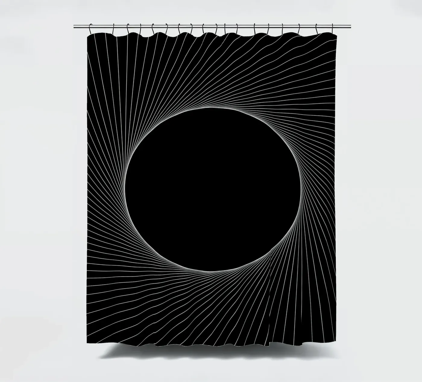 Graphical Eclipse rideau de douche de Katja Stehle Design