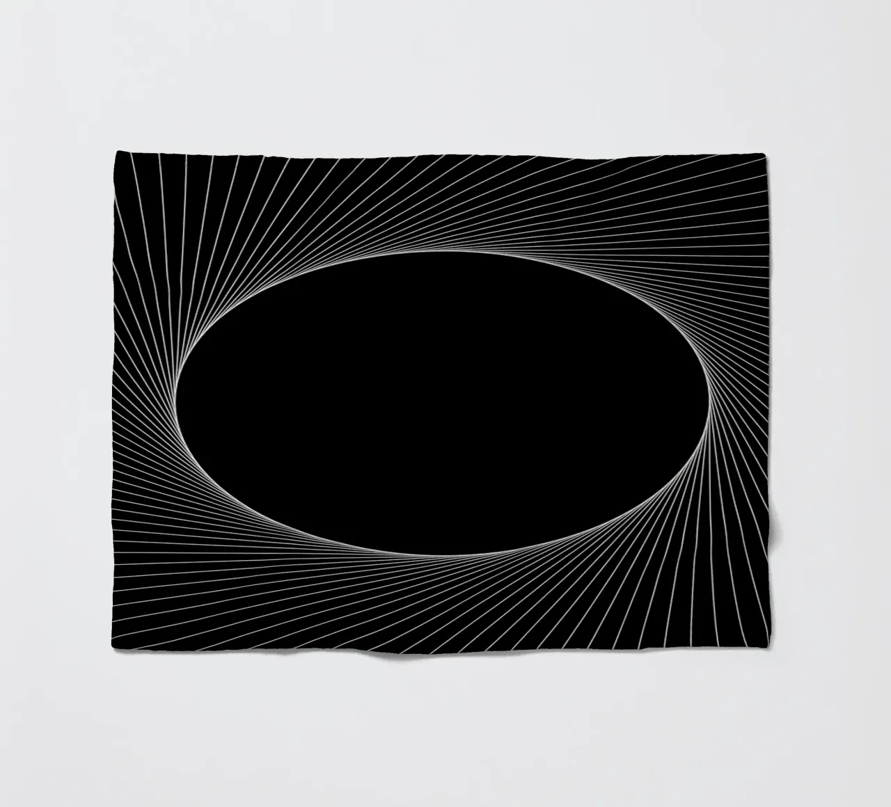 Grafische Eclipse Fleecedecke von Katja Stehle Design