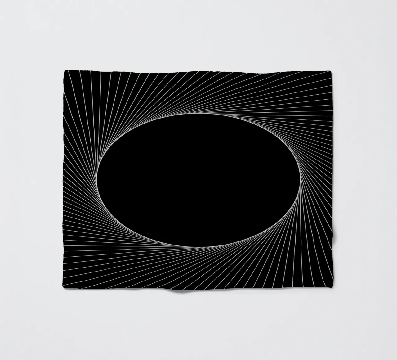 Grafische Eclipse Fleecedecke von Katja Stehle Design