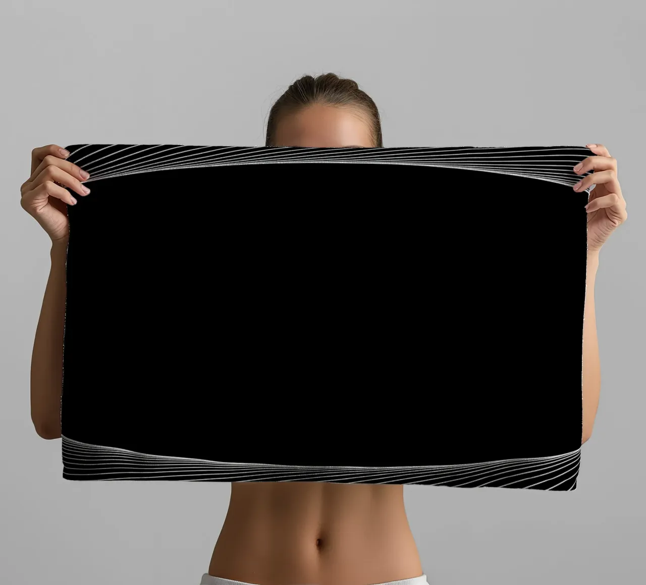 Eclissi grafica asciugamano da bagno da Katja Stehle Design