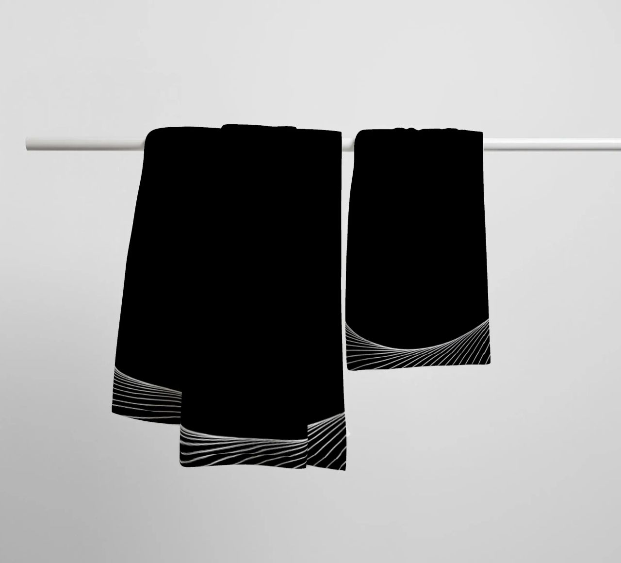 Graphical Eclipse towel by Katja Stehle Design
