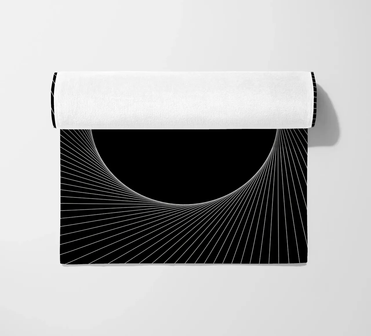 Grafische Eclipse Strandtuch von Katja Stehle Design