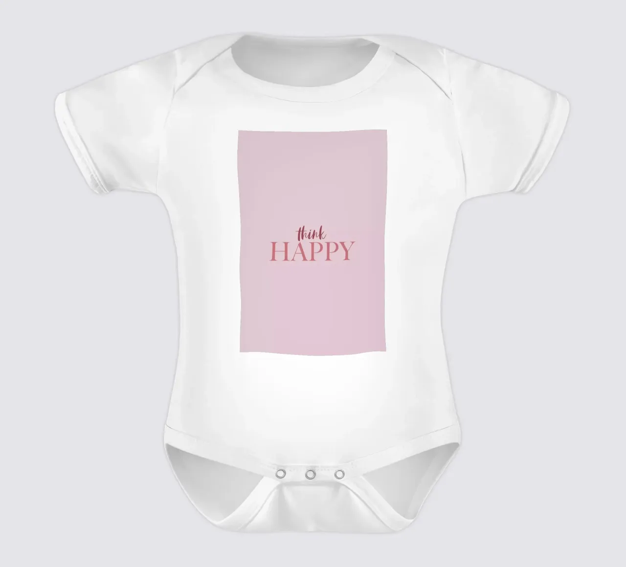 Think Happy body neonato maniche corte da Ayleen