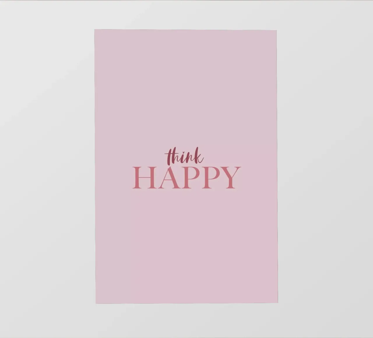 Think Happy pellicola backlit da Ayleen