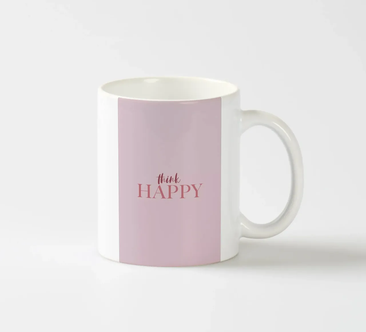 Think Happy Keramik Tasse von Ayleen
