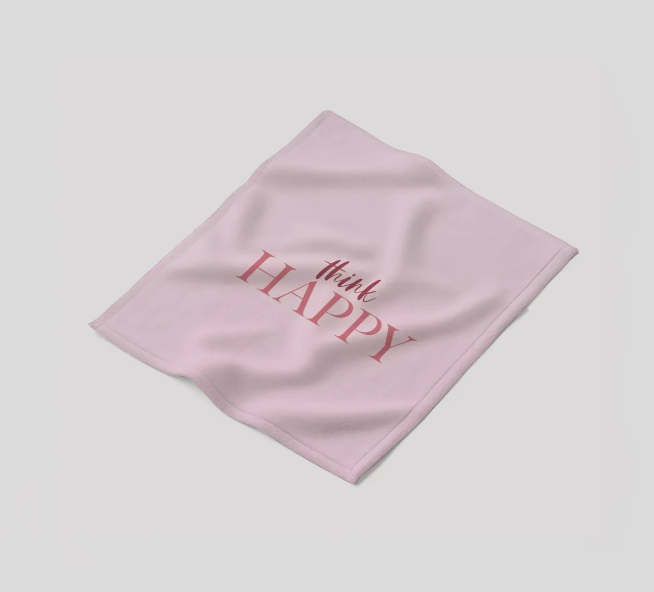 Think Happy coperta in pile da Ayleen